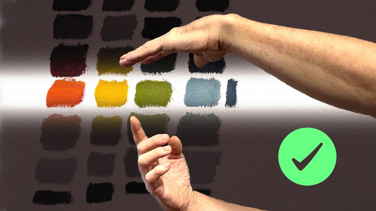 I colori in armonia e accordo. Esercizio imprescindibile con la pittura a olio