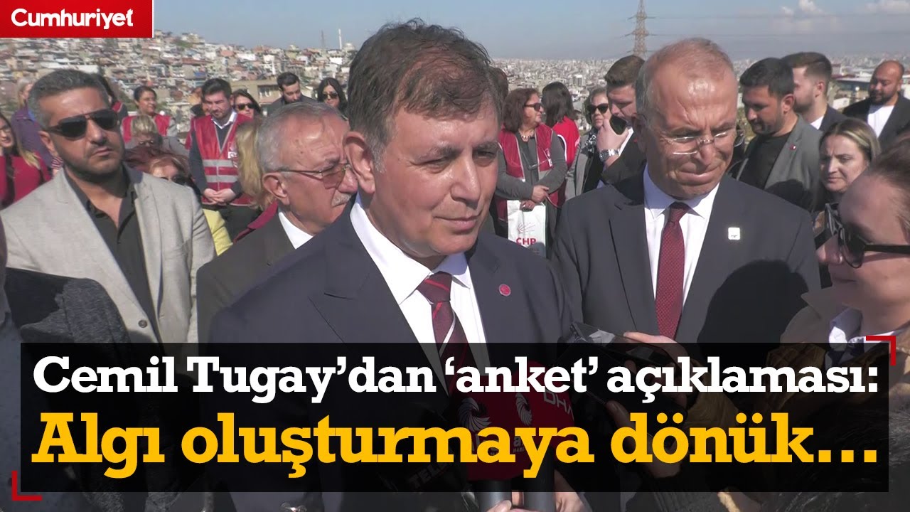 CHP İzmir Büyükşehir Belediye Başkan Adayı Cemil Tugay'dan 'anket' açıklaması: 8-9 puan öndeyiz