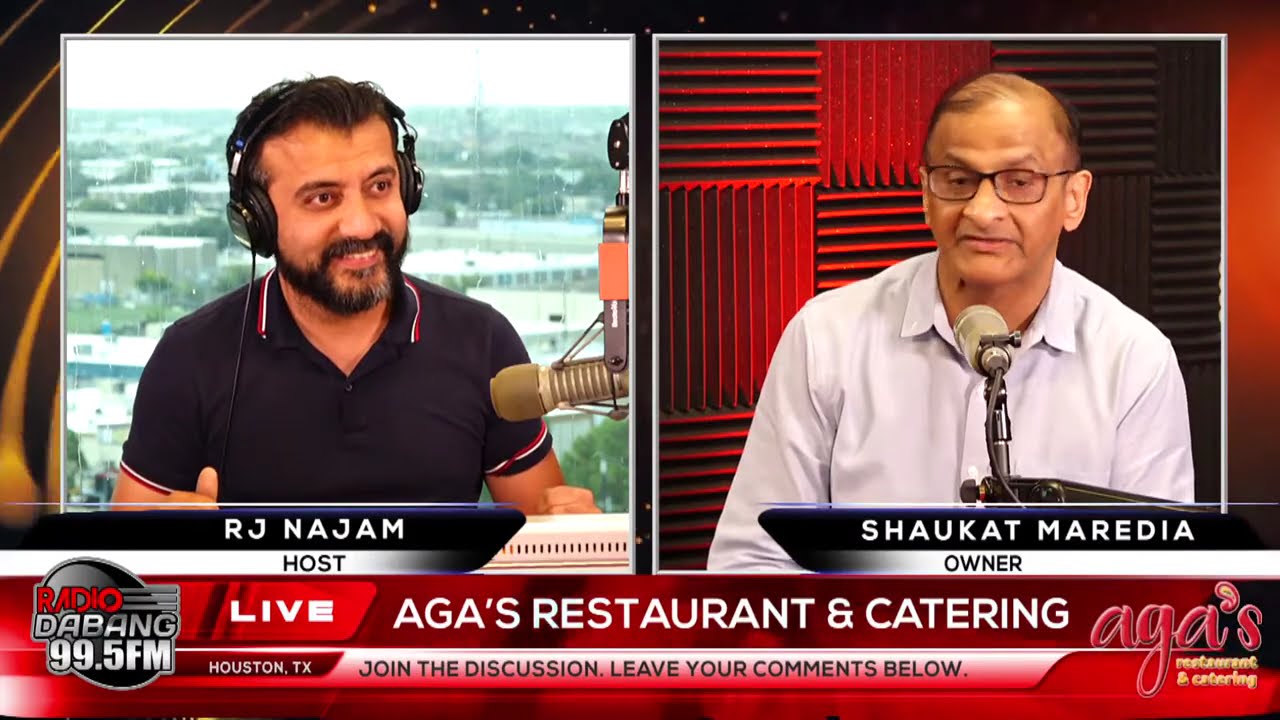 LIVE! Interview with Aga's Restaurant Owner Shaukat Maredia!
