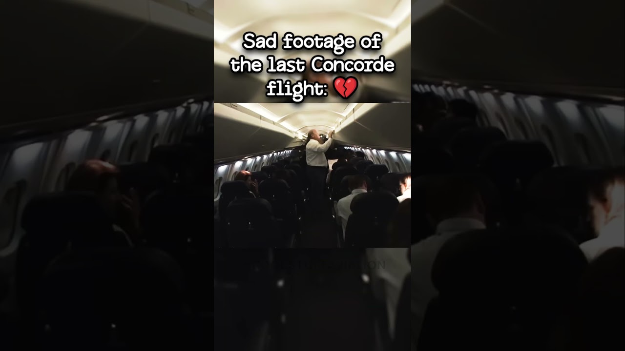 Sad footage of the last Concorde flight 💔 #avgeeks #aviation #airline #planes #flight