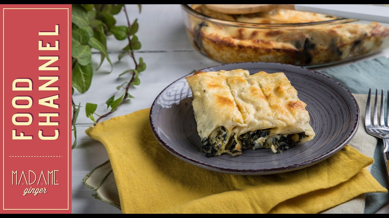 Κανελόνια με σπανάκι και φέτα