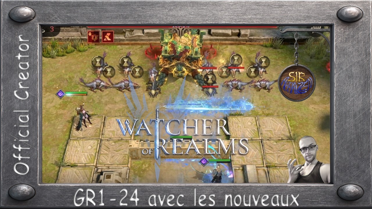 Watcher of Realms: GR1-24 avec les nouveaux persos