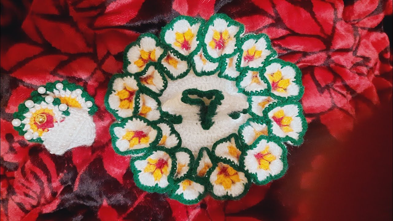 Laddu Gopal flower wali poshak 2-3 size me