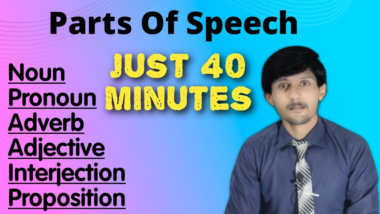 Parts of Speech || English Grammar in Hindi Urdu || Noun || Pronoun || Verb || Adverb