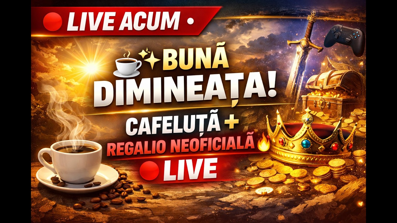 🔴 𝐋𝐈𝐕𝐄 • ☕✨ 𝐁𝐔𝐍𝐀̆ 𝐃𝐈𝐌𝐈𝐍𝐄𝐀𝐓̦𝐀! | 𝐂𝐀𝐅𝐄𝐋𝐔𝐓̦𝐀̆ + 𝐑𝐄𝐆𝐀𝐋𝐈𝐎 𝐍𝐄𝐎𝐅𝐈𝐂𝐈𝐀𝐋𝐀̆ 🔥