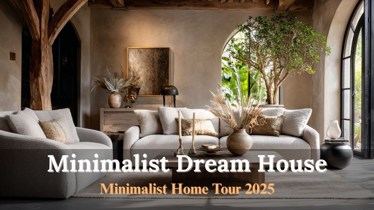 Minimalist Dream House Tour   Clean Lines & Neutral Colors for Stylish Home Interiors