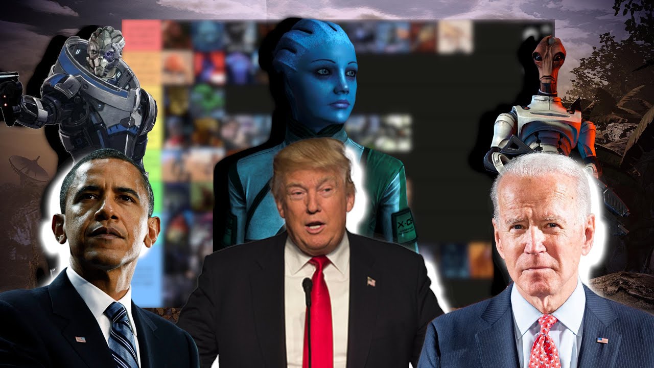 Президенты составили рейтинг пришельцев из вселенной Mass Effect, с которыми они могут справиться...