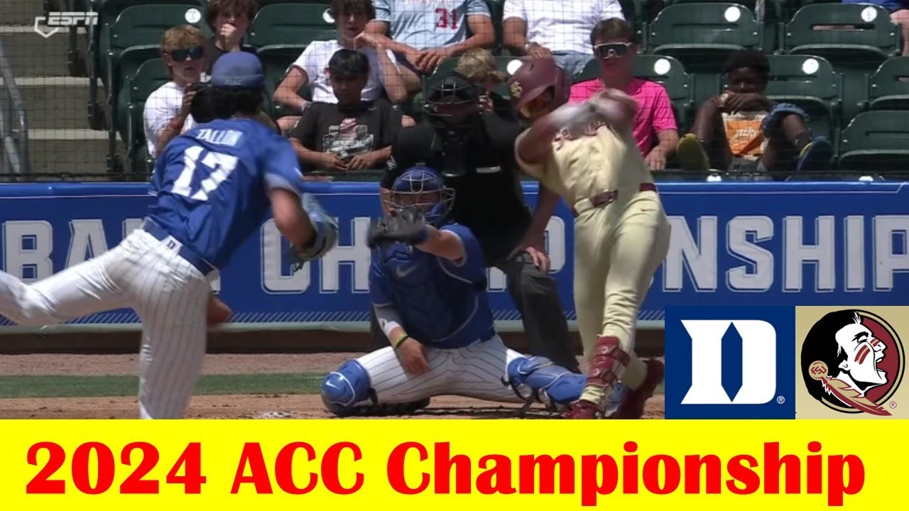 Duke vs Florida State Baseball Highlights, 2024 ACC Championship Game