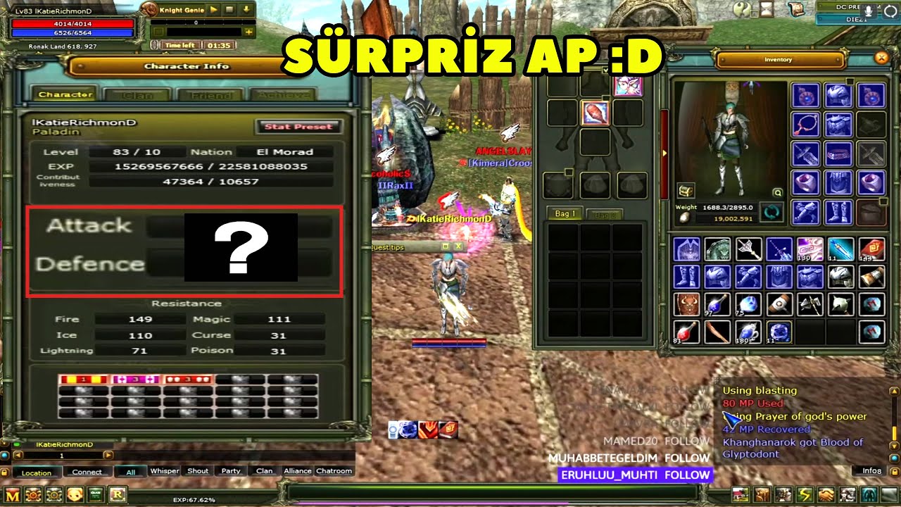 lKatieRichmonD - Daha &Ouml;nce +10 FP'li Battle Priest G&ouml;rd&uuml;n&uuml;z m&uuml; ? :D ! Knight Online