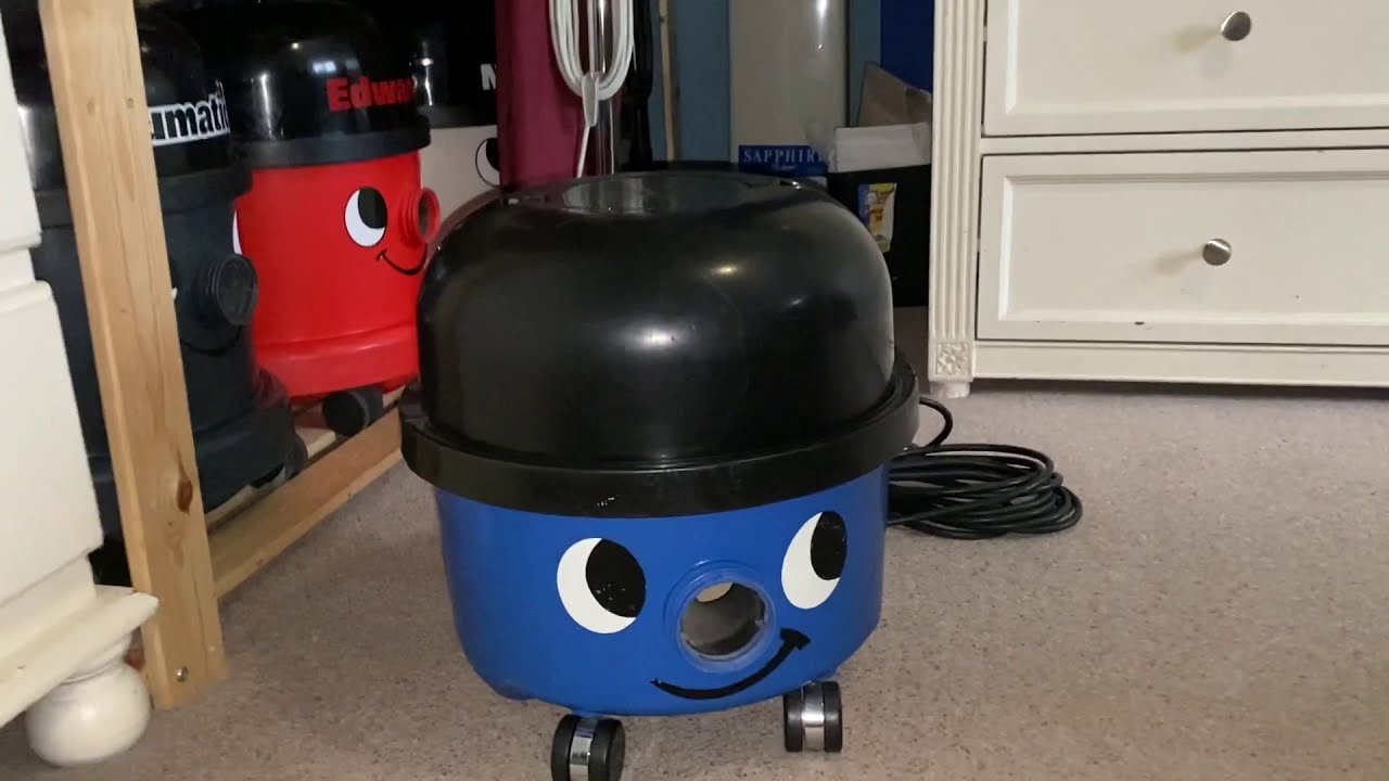 Vintage 1982 Numatic nv200 vacuum cleaner after refurb + demo