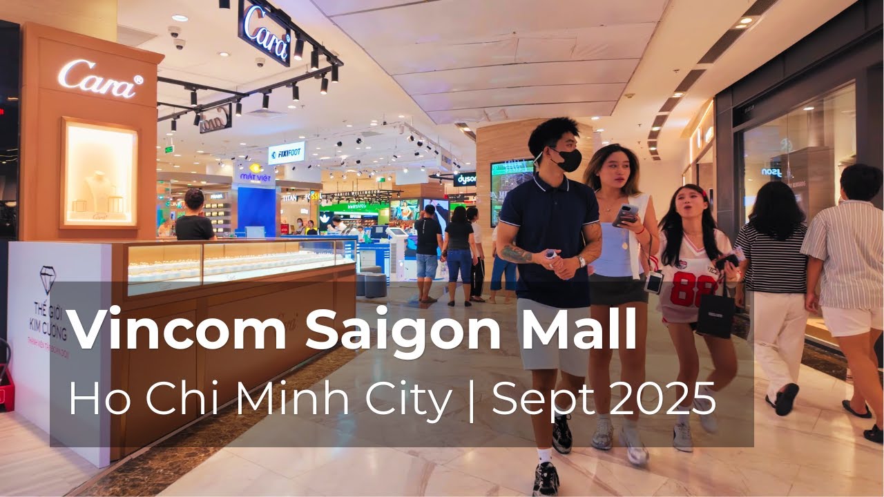 🇻🇳 [4K] Vincom Center Dong Khoi Shopping Walk | Saigon Mall Stores & Boutiques | Sept 2025 🏬