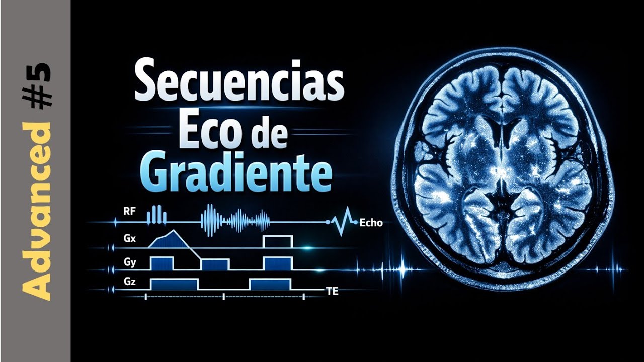 Vídeo 23 👌 Secuencias Eco de Gradiente Resonancia Magnética y su Potenciación T1, T2, DP, T2*