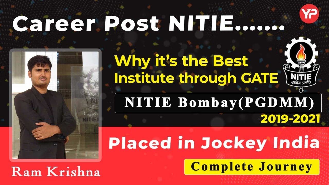 Complete Journey of NITIE from Selection to Placement | Apply through GATE 2022, Forms out
