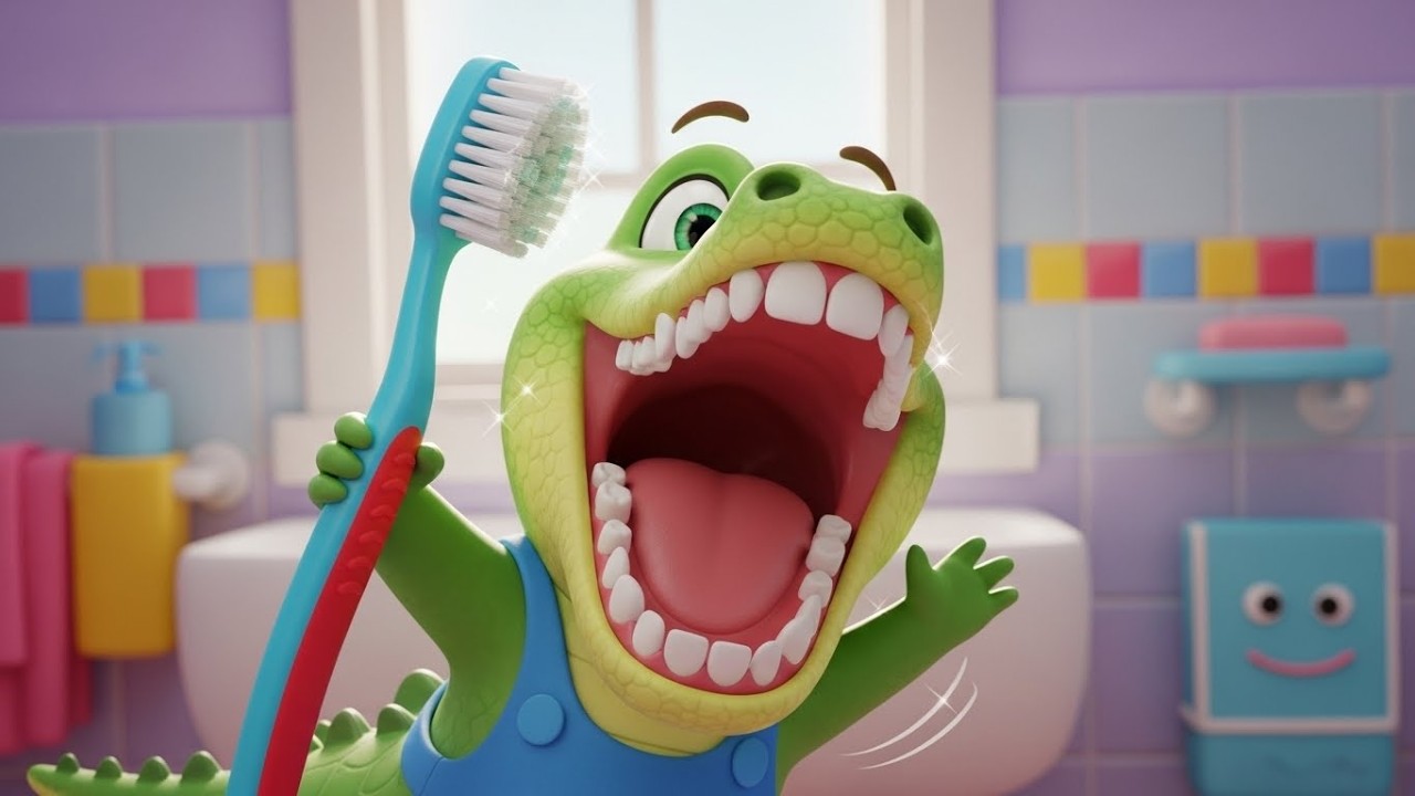 Песня про зубную щетку крокодила Коко 🐊🪥🎵 | Мультфильм для детей и весёлые приключения