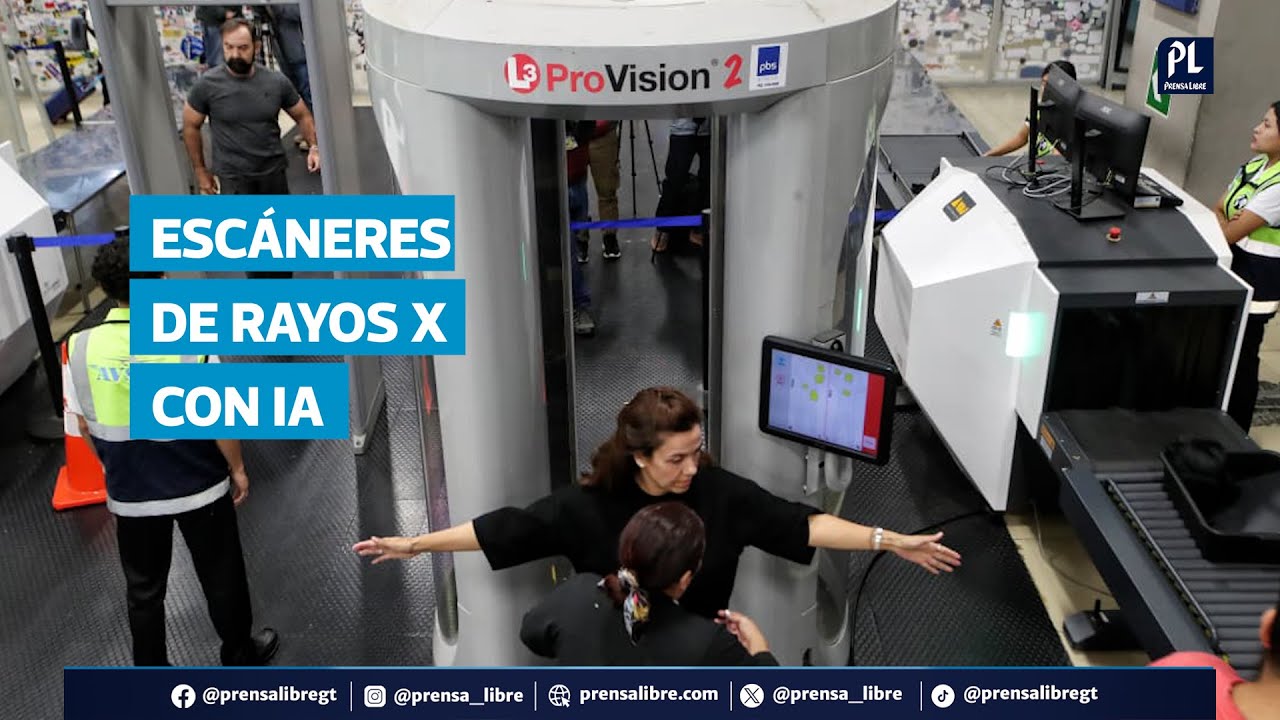 Aeropuerto La Aurora estrena escáneres con inteligencia artificial para reforzar seguridad