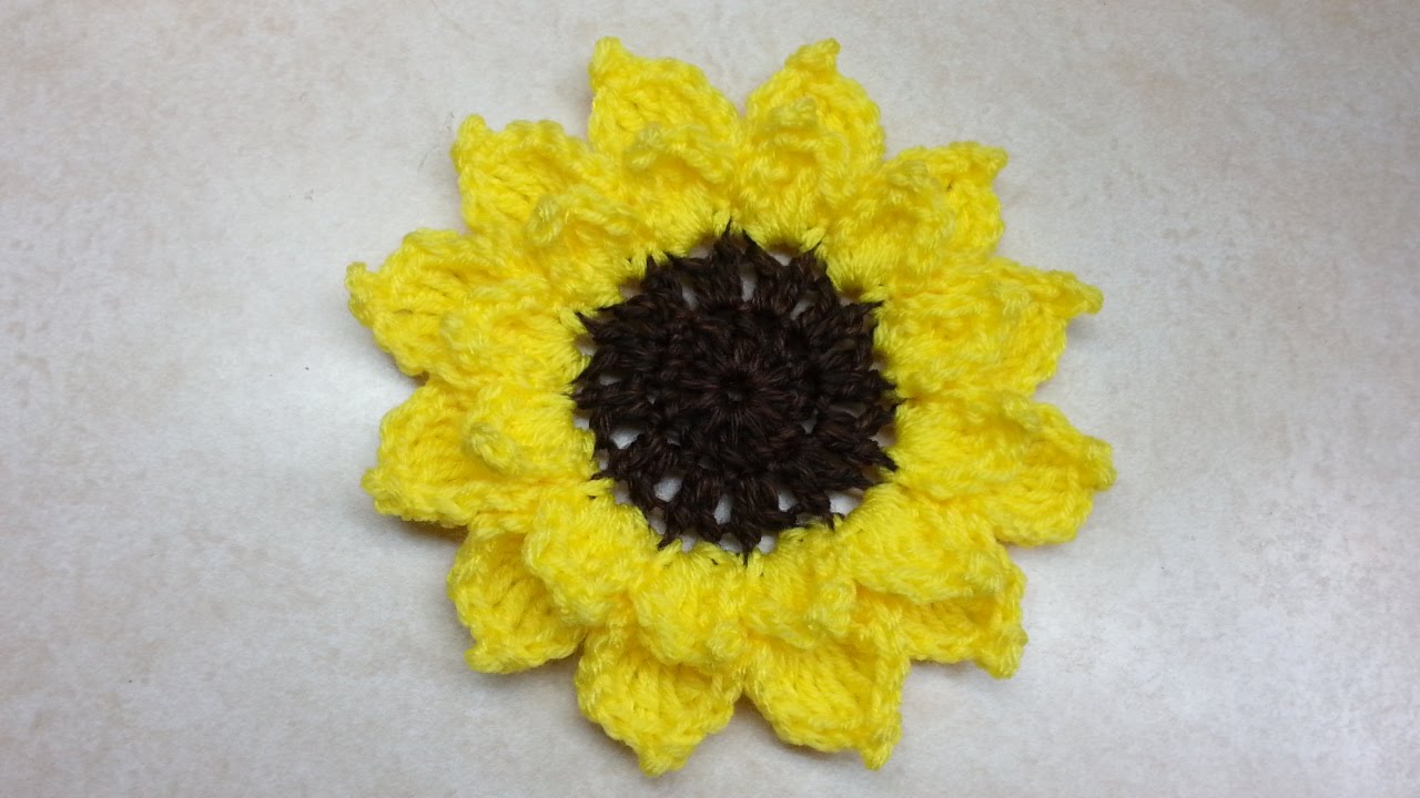 How to Crochet a Sunflower