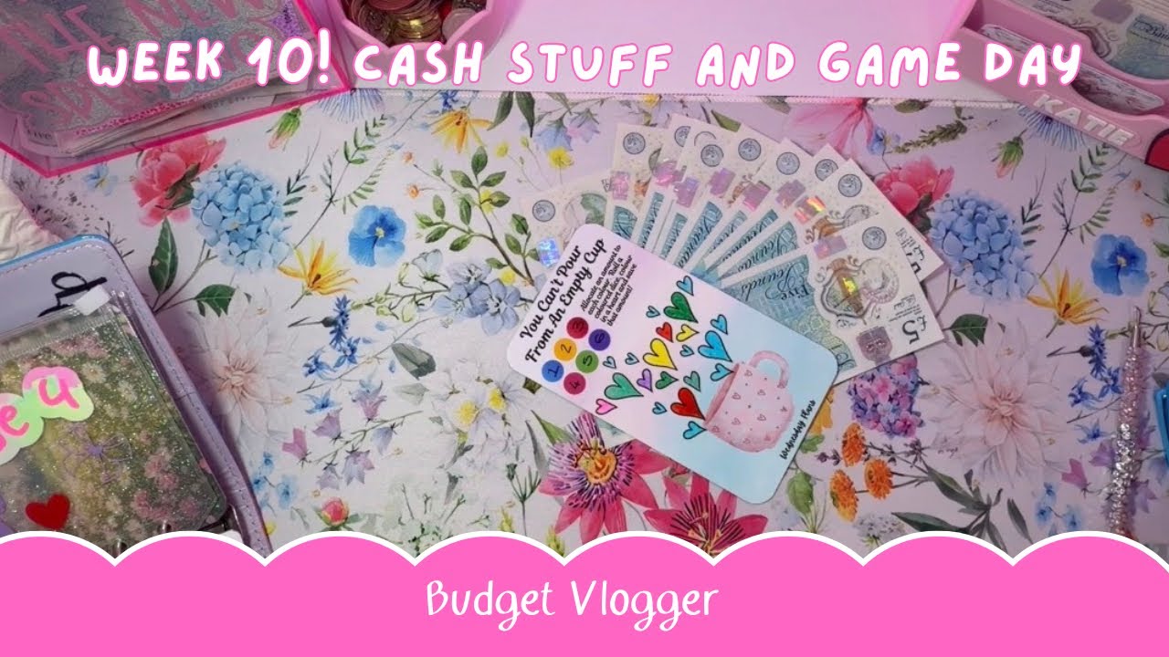 Week 10. Cash stuffing and game day. More completed challenges? 