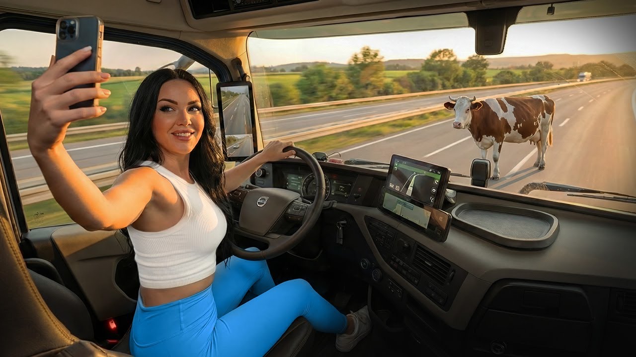 A Female Truck Driver's Daily Routine | Long & Exhausting Route Reality