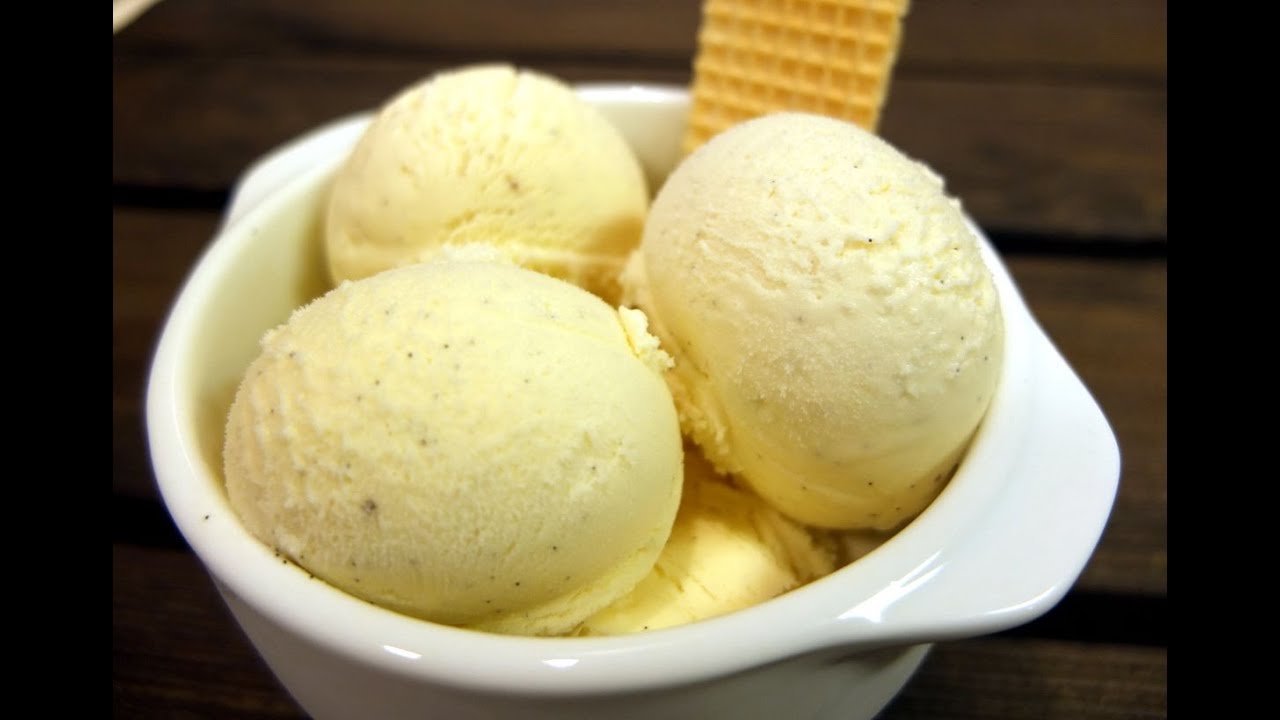 HELADO de VAINILLA😍😋, Nieve de vainilla deliciosa y fácil. Receta # 62