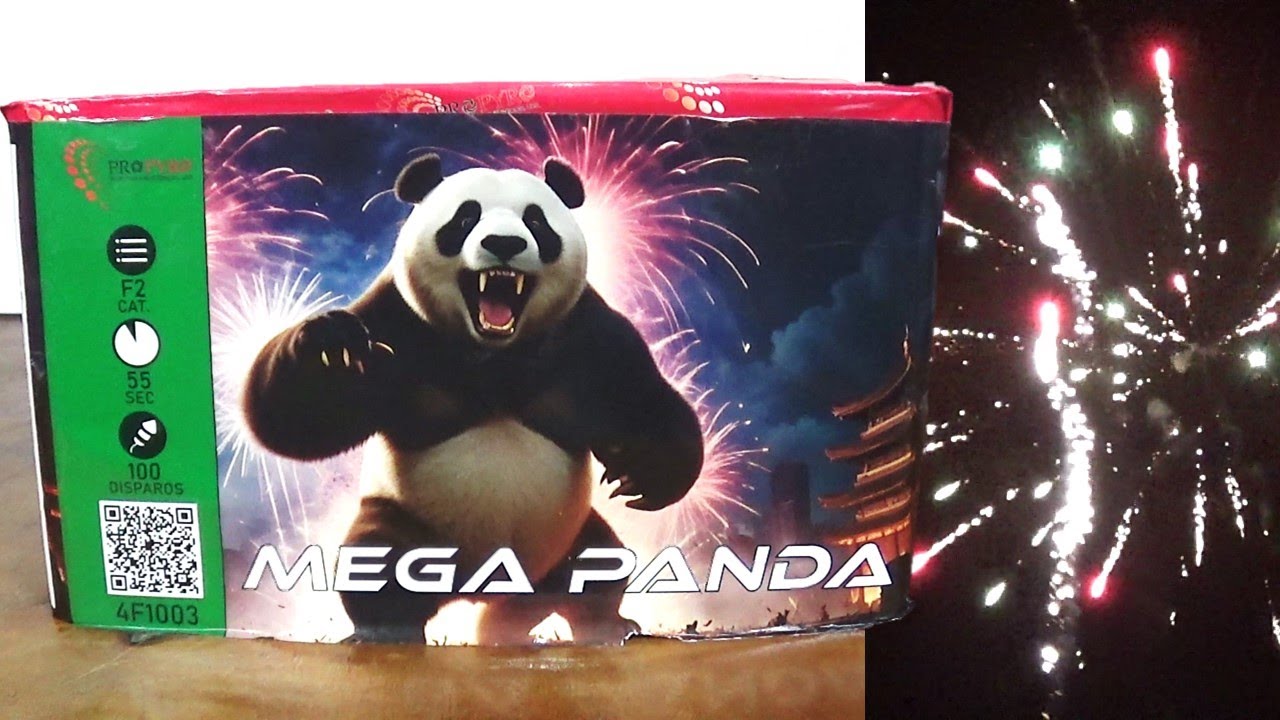 BATERIA MEGA PANDA - 100 DISPAROS - PROPYRO