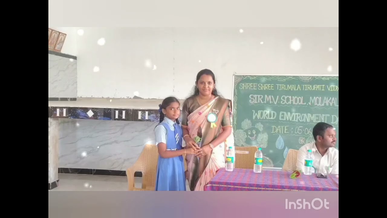 World Environment day celebrations lSir .M.V.school ll Molakalmuru 