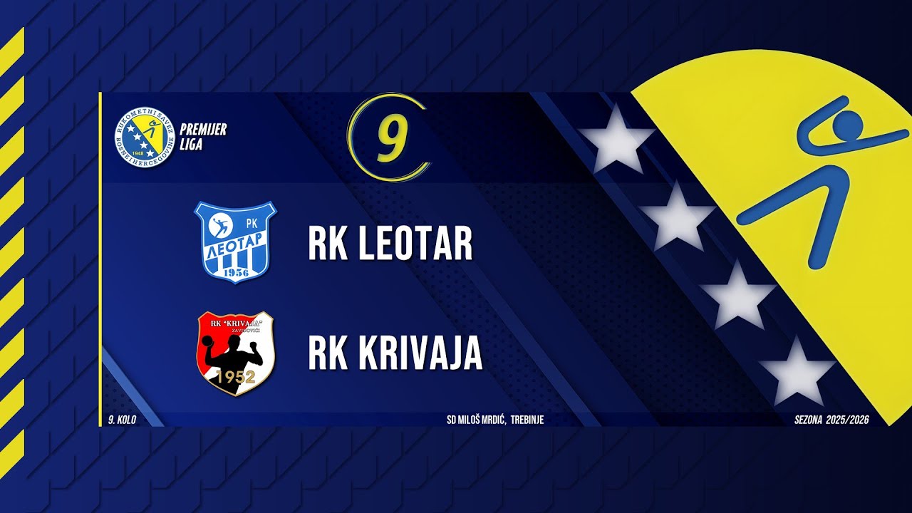 RUKOMET: RK LEOTAR - RK KRIVAJA