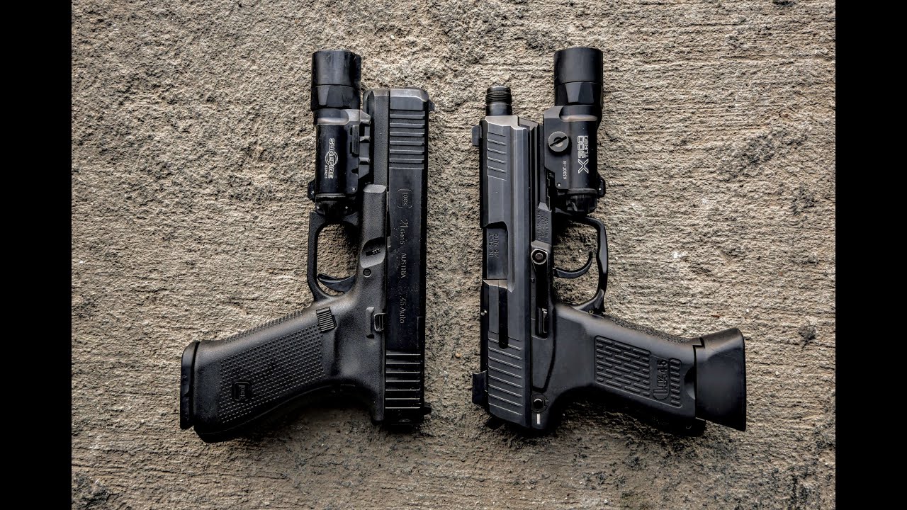 Heckler & Koch HK45 Compact Tactical против Glock 21