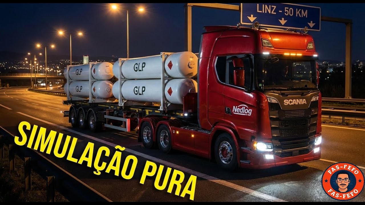 SIMULAÇÃO REALISTA NO TRUCKERSMP! Scania 770 Red de Viena para Linz (Nedlog)
