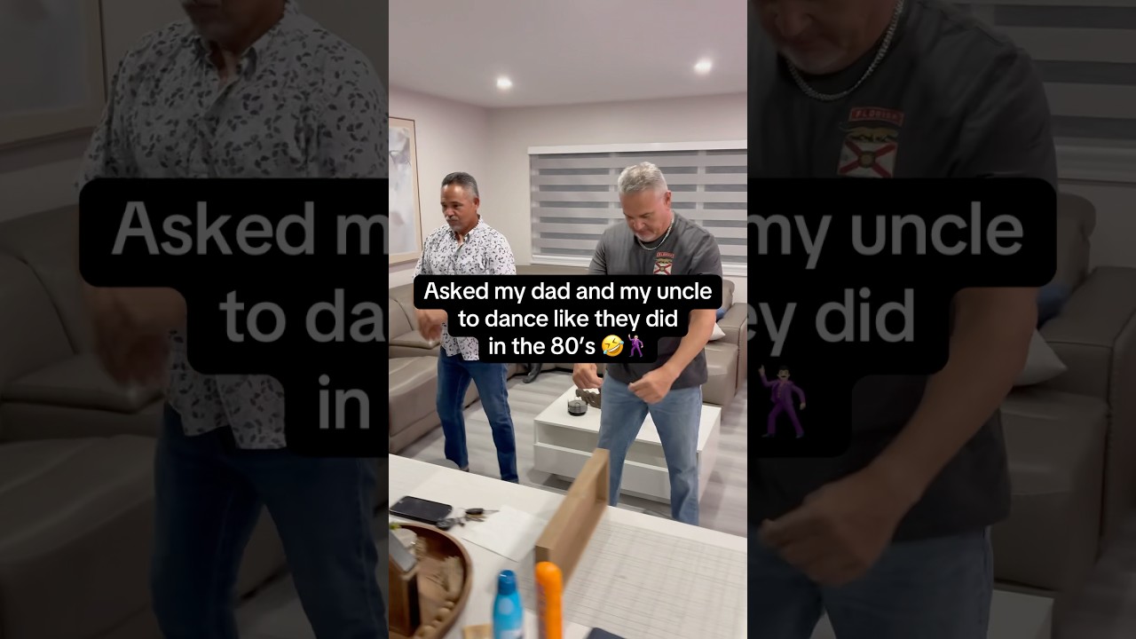 My dad and my uncle got the moves 🤣 #dad #dads #oldschool #80s #freestylemusic #throwback #dance