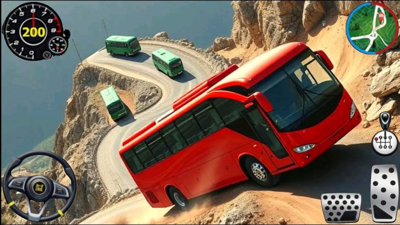 Offroad Bus Simulator 2026 - Heavy Bus Offroad Driving - Bus Game Android Gameplay