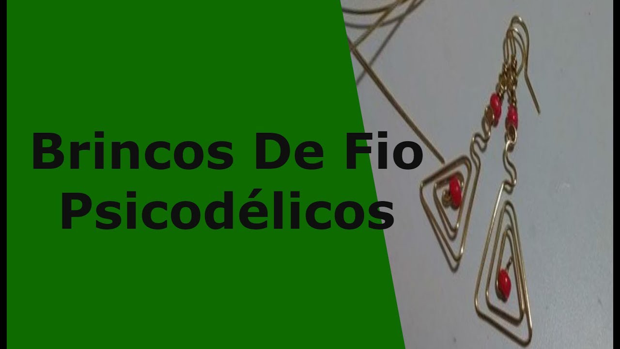 Brincos De Fio Psicodélicos