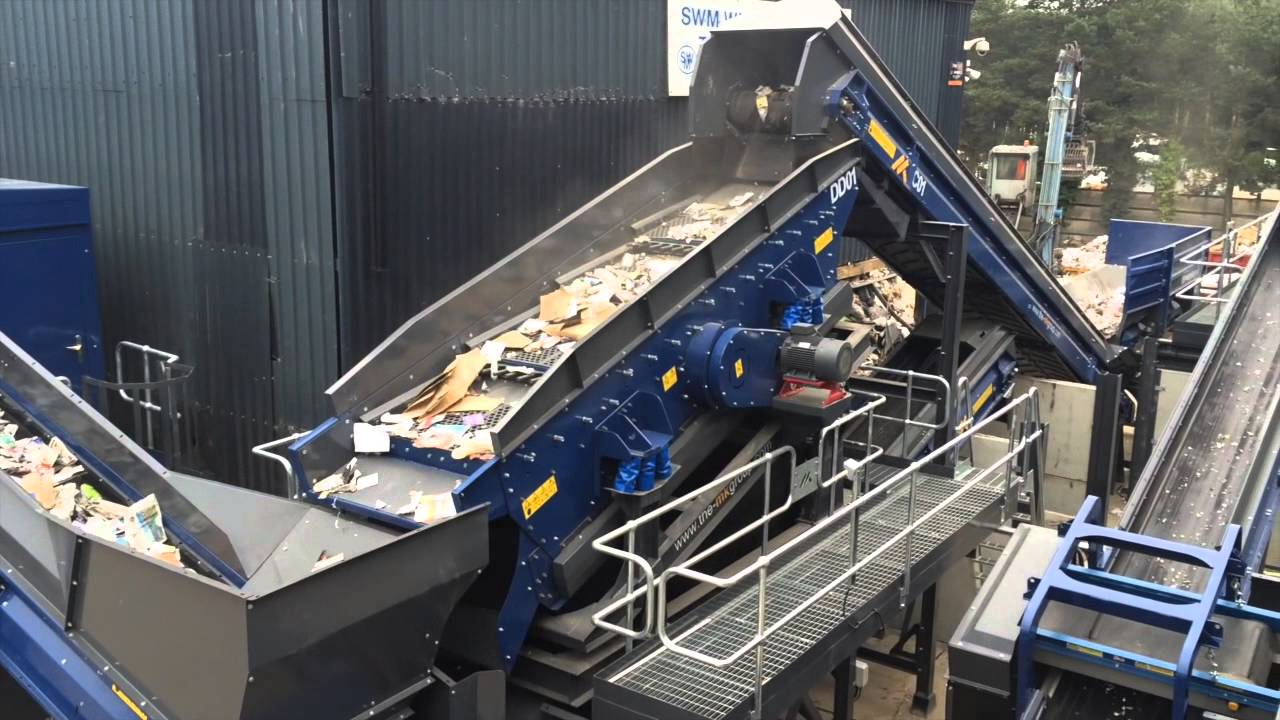SWM's New M&K Recycling Plant incorporating Waste Screen & Trommel Fines System being tested