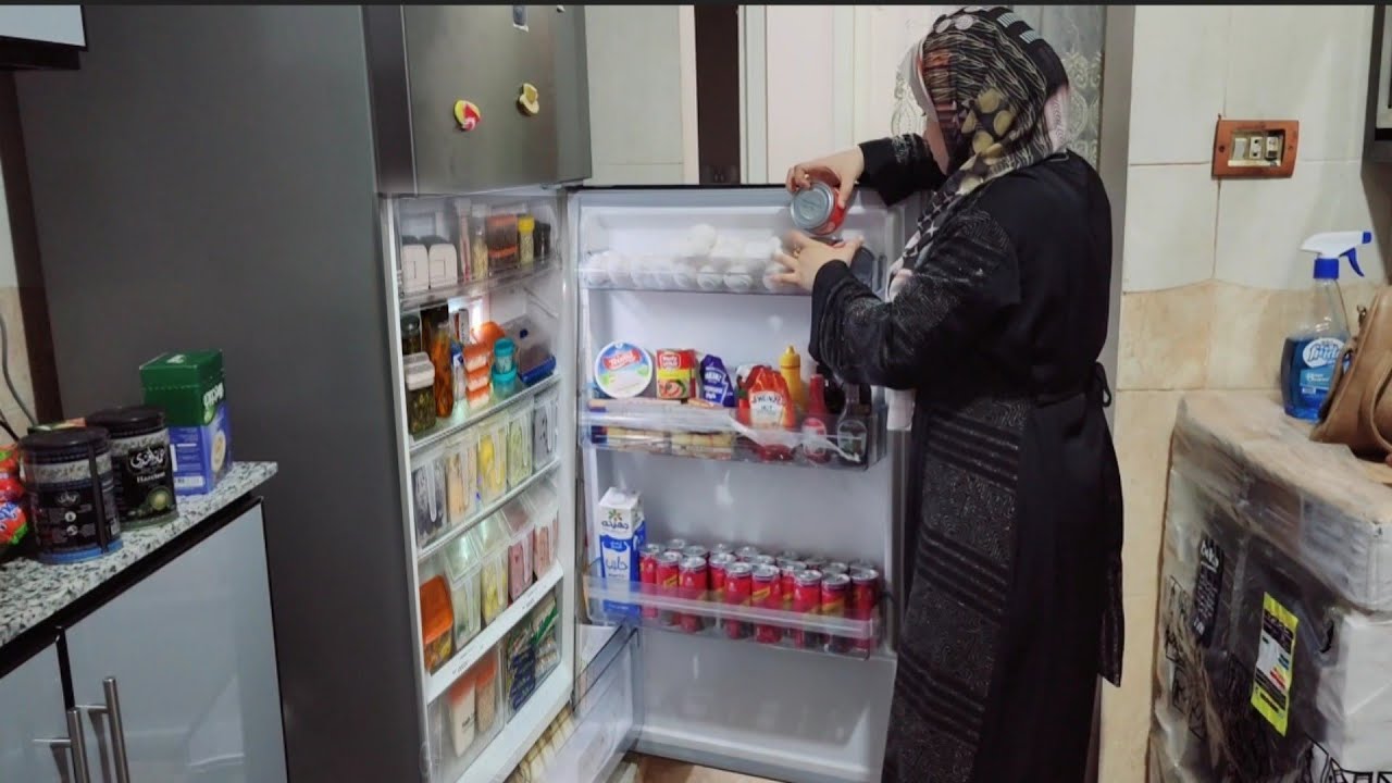 مشتريات وتفريزات تلاجه العروسه👰قبل الفرح بيوم قولوا ماشاء الله👍جبت كل حاجه لشقتى🤗