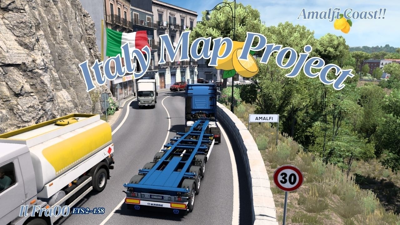 [V. 1.58] Euro Truck Simulator 2 - Andiamo in Costiera Amalfitana!! (Italy Map Project - MOD)