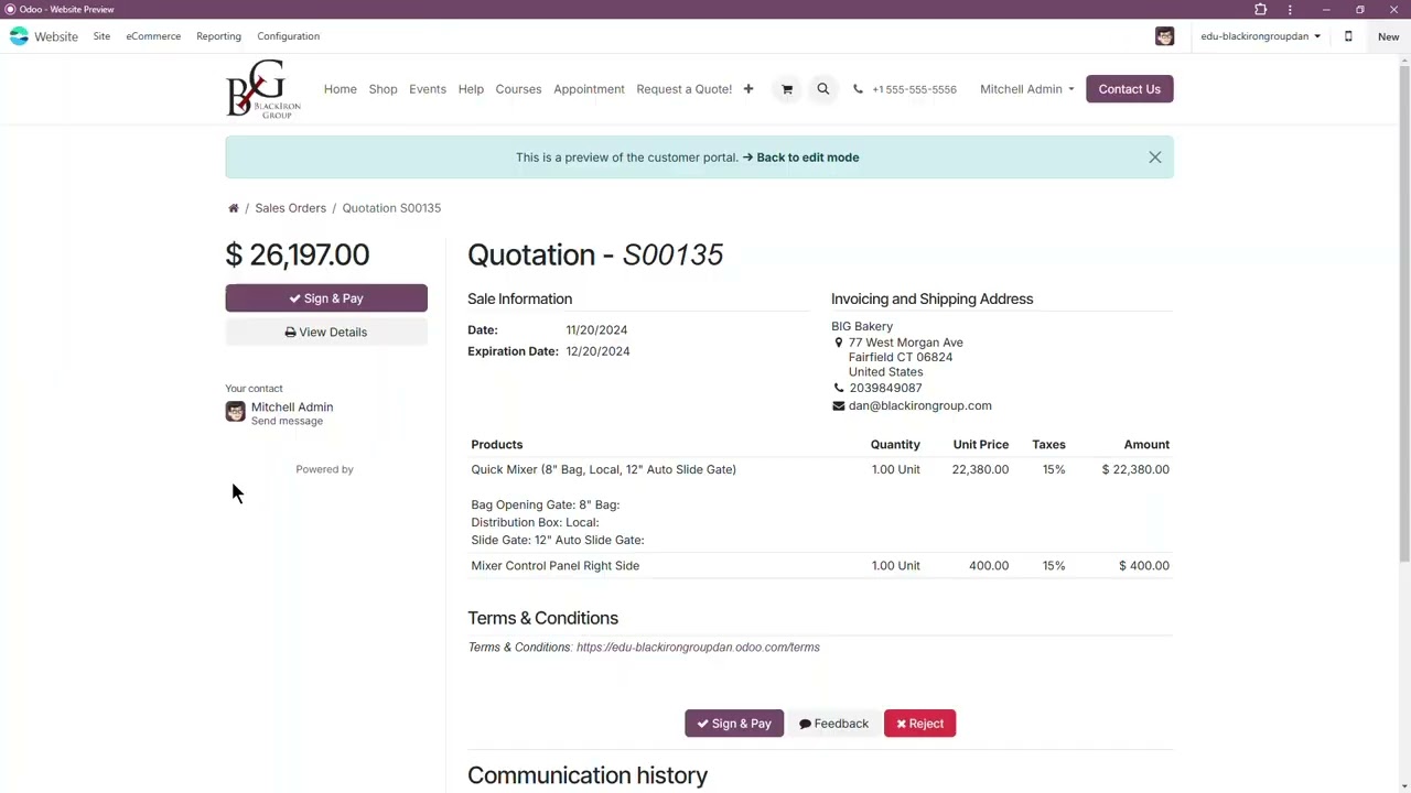 See how Odoo&rsquo;s quote process helps you generate sophisticated Quotes with Multiple Product Options!