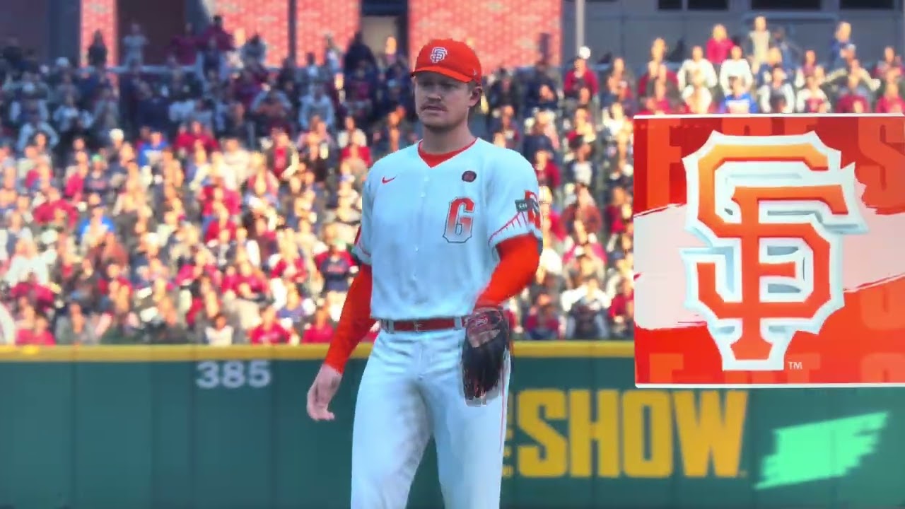 Giants vs Braves MLB the show 24 full game 1 Inning game ￼￼