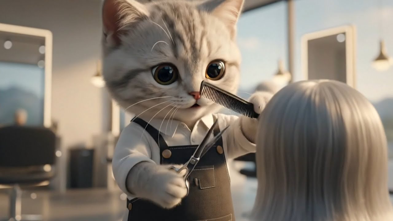 いらっしゃいませ！美容室での作業「まるりん」の一日🐱✂️