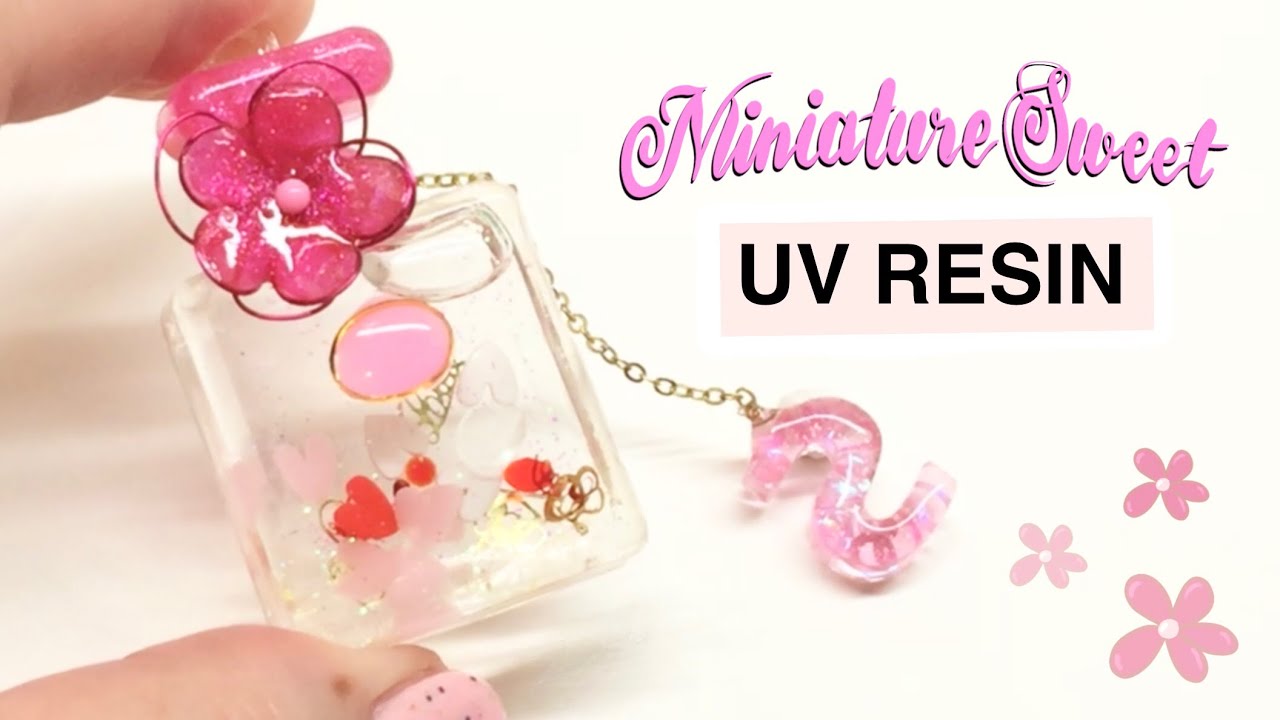 Mini Perfume Bottle Shaker Charm- Miniature Sweet- Resin Crafts- DIY