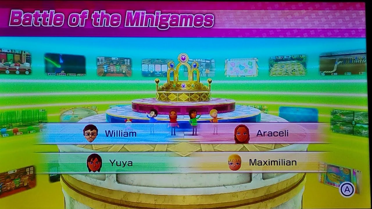 Wii Party 🎉 U Battle Of The Minigames - 3️⃣ Steps - William VS Araceli VS Yuya VS Maximilian 