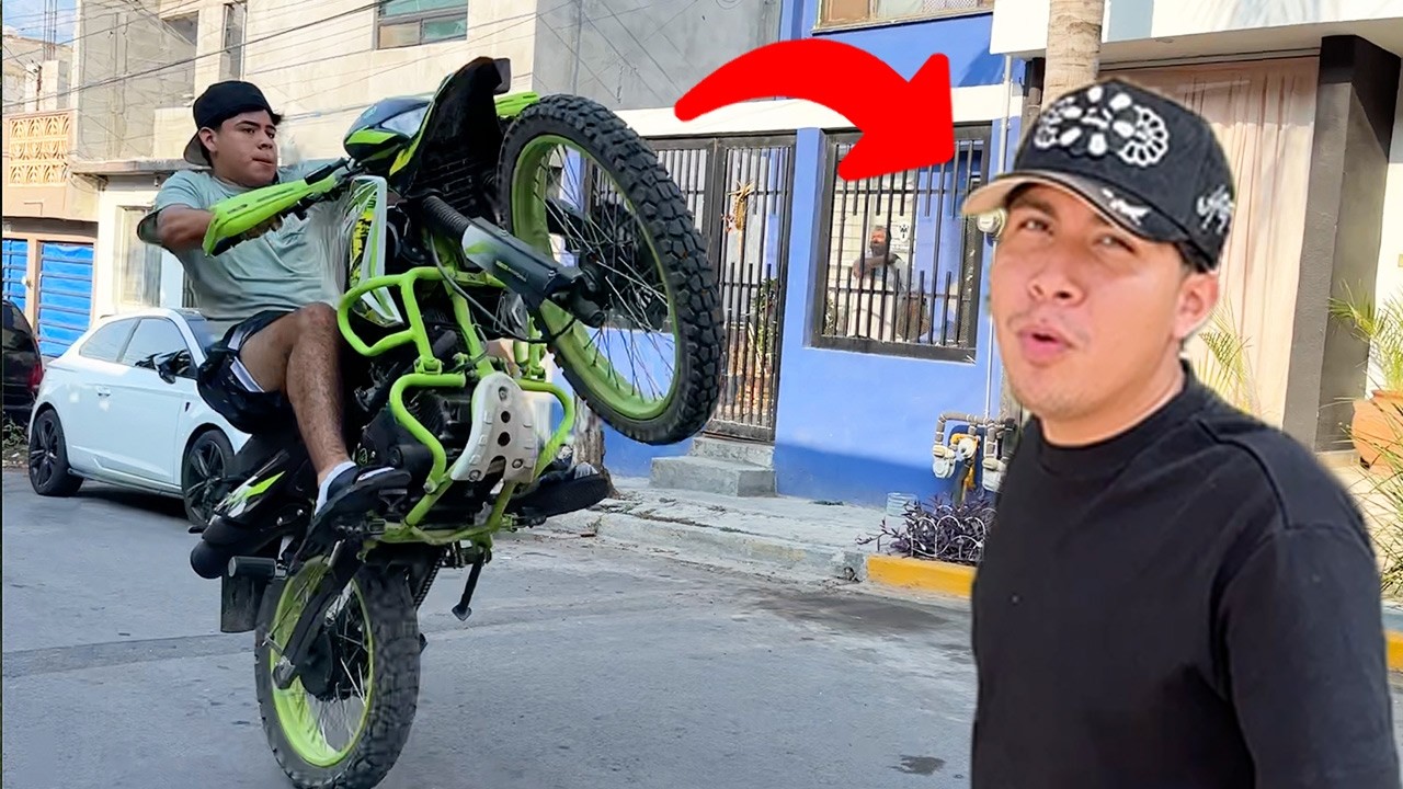 LEVANTANDO LA MOTO EN UNA LLANTA(*CABALLITO*)//Dani Universe//