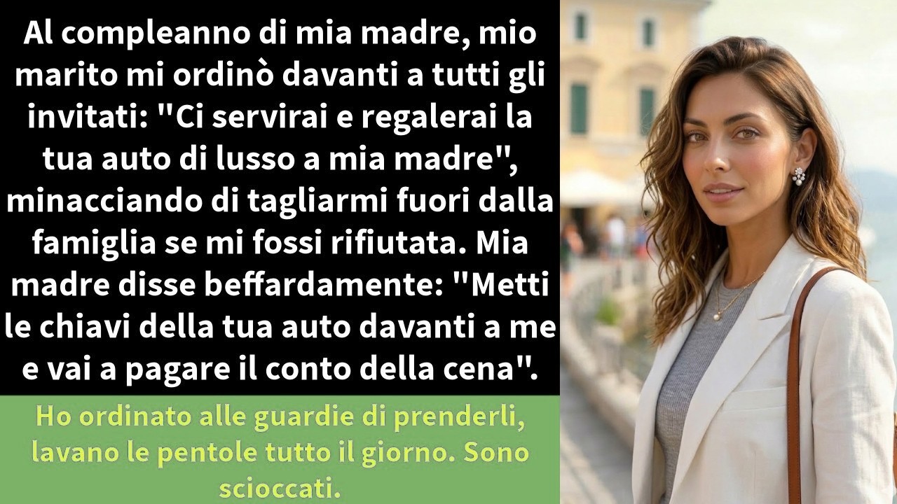 Al compleanno di mia madre, mio marito mi ordinò davanti a tutti gli invitati