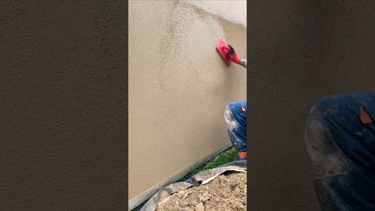 Ravalement Enduit Façade finition taloché éponge