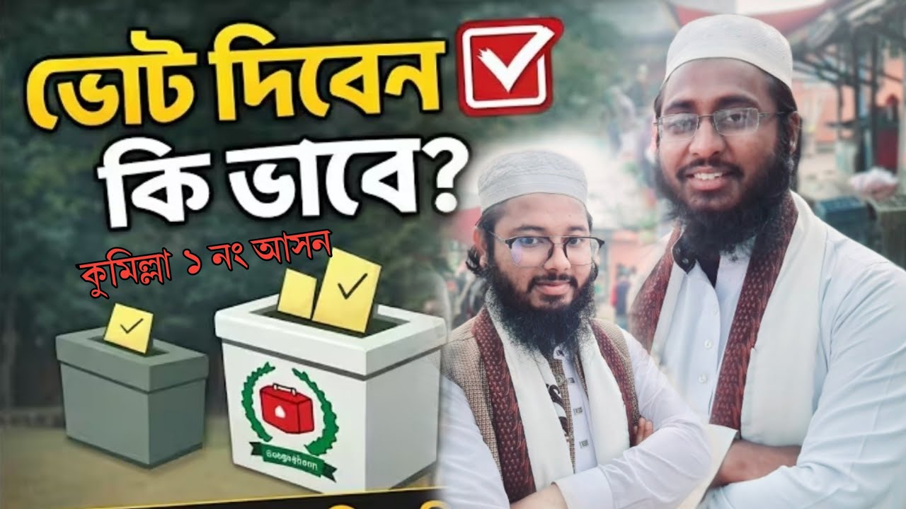 কুমিল্লা ১ নং আসন। ভোট দিবেন কিভাবে Muslim Tune Waz Media 24 is live