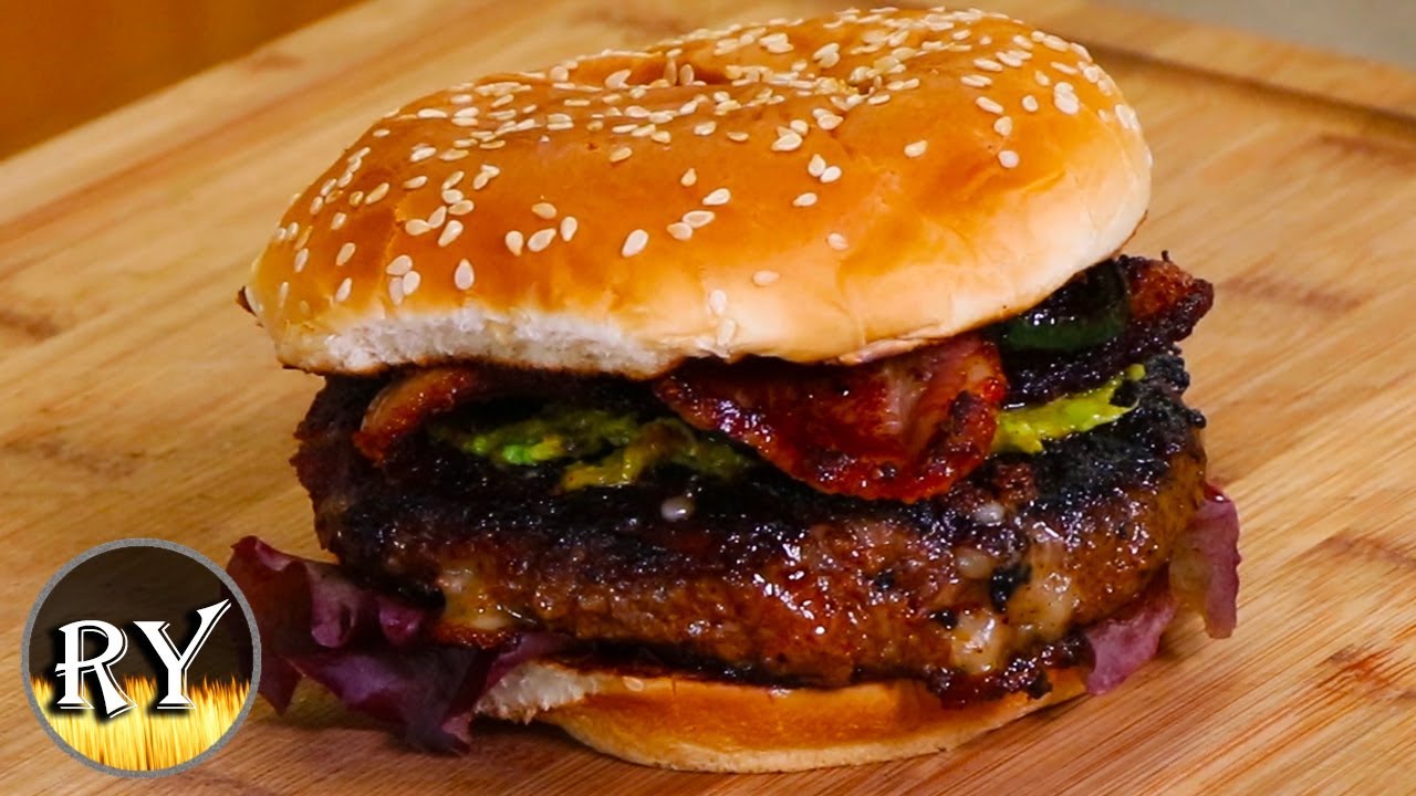 Jalapeno Chorizo Burger Grilled On The Weber Kettle