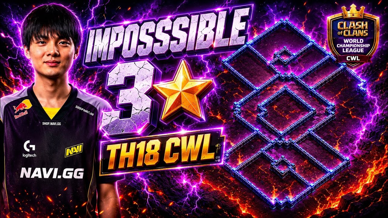 🔥 IMPOSSIBLE TO 3⭐! Best TH18 CWL Base | Anti 3 Star War Base