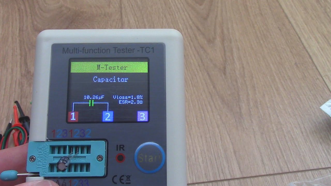 Tester of semiconductor elements ESR LCR TC1 device for diagnostics Тестер радіокомпонентів