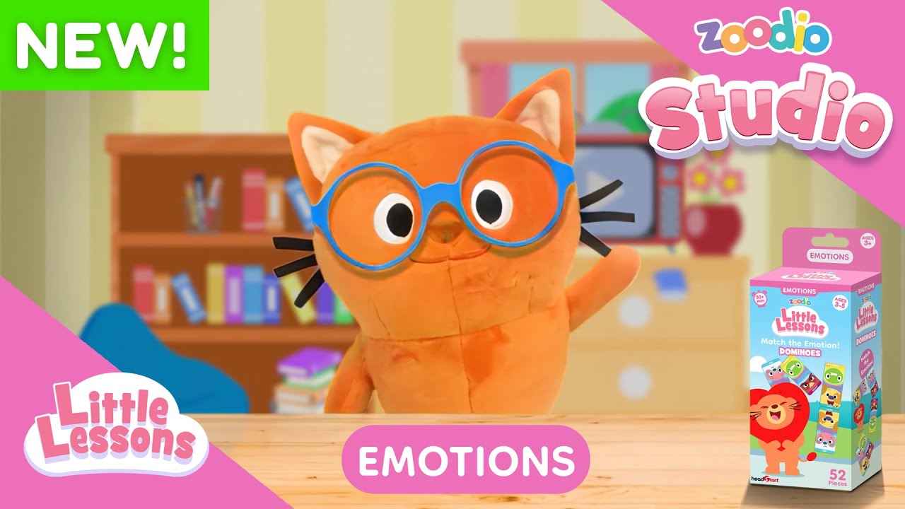 Zoodio Studio | Little Lessons | Learn Emotions 🐱💖 | Feelings & Emotions for Kids