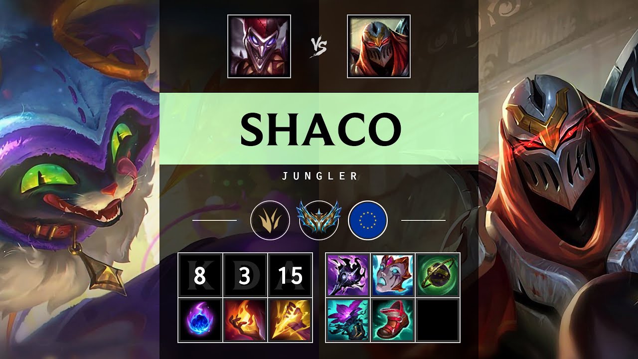 Shaco Jungle vs Zed - EUW Challenger Patch 25.17