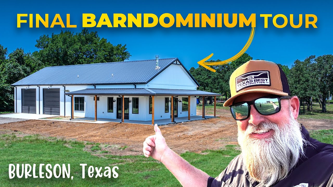 1,600 sqft Home | 1,600 sqft Shop Burleson Barndominium Tour...What Did It Cost?