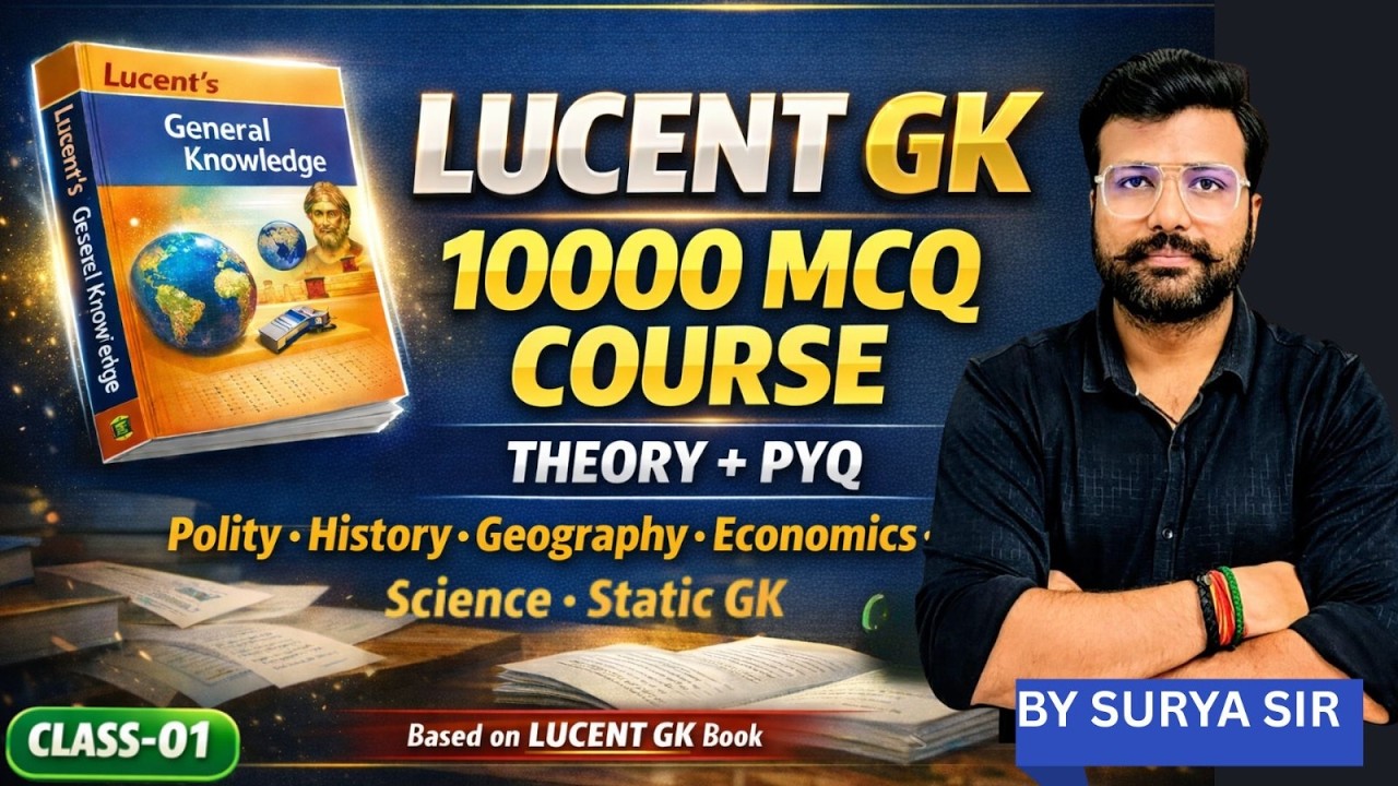 SSC GK Preparation with Lucent GK Based Theory & Previous Year Questions for CGL, CHSL, MTS Exams